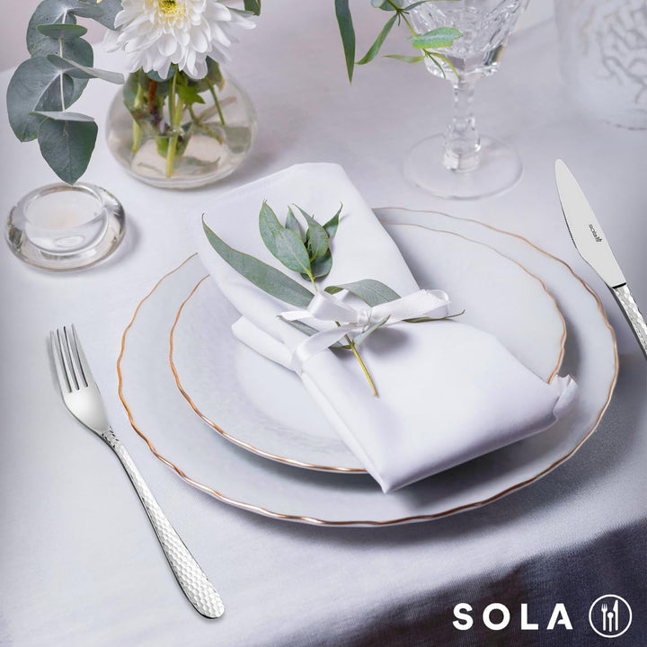 Sola Besteckset Lima 50-teilig 6 Personen - 50 Teile Silberfarben, 6 Personen - 50 Teile Silberfarbe