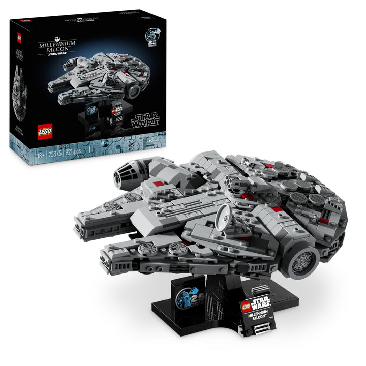 LEGO Star Wars Millennium Falcon, 25. Jahrestag Set für Erwachsene, baubares Sternenschiff, Sammlers