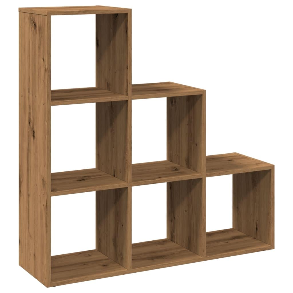 vidaXL Raumteiler Bücherregal 3 Etagen, Standregal Treppenregal für Wohnzimmer Schlafzimmer Büro, St