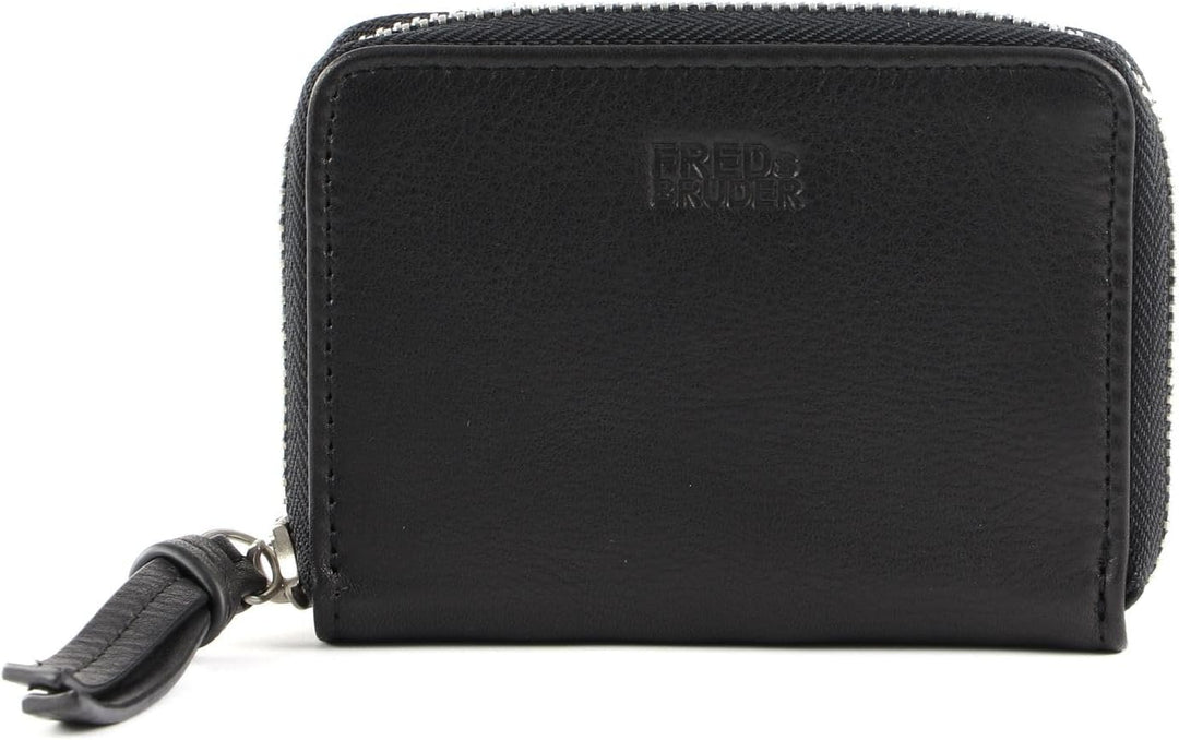 FREDsBRUDER Ginsberg Geldbörse Leder 11 cm, Schwarz