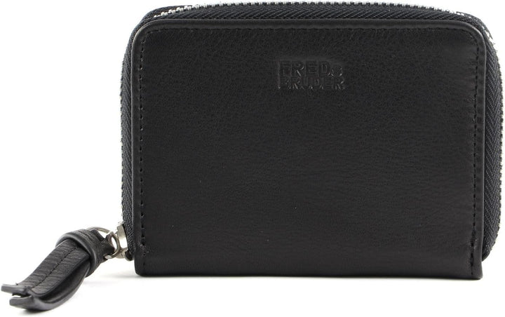 FREDsBRUDER Ginsberg Geldbörse Leder 11 cm, Schwarz