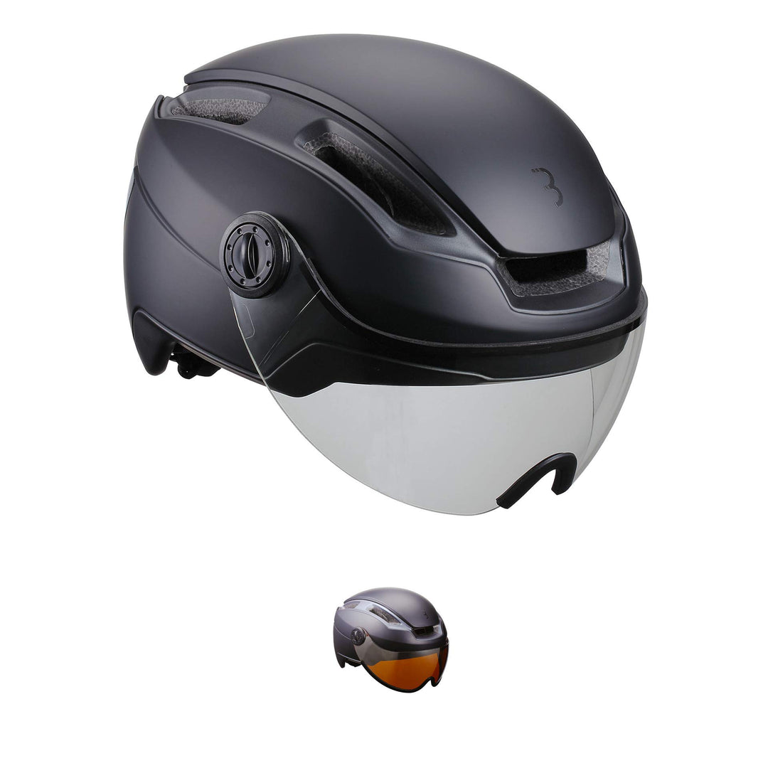 BBB Cycling Fahrradhelm Indra speed 45 Faceshield Urban + E-bike Safety Superleichter Verstellbarer