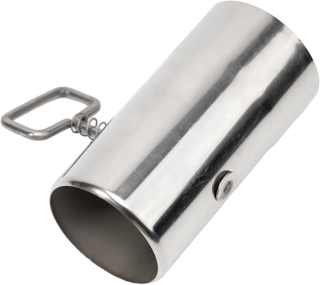 Ofenrohr für den Aussenbereich, 60 mm Edelstahl-Kaminrohr mit verstellbarem Dämpfer, Outdoor-Ofen, K