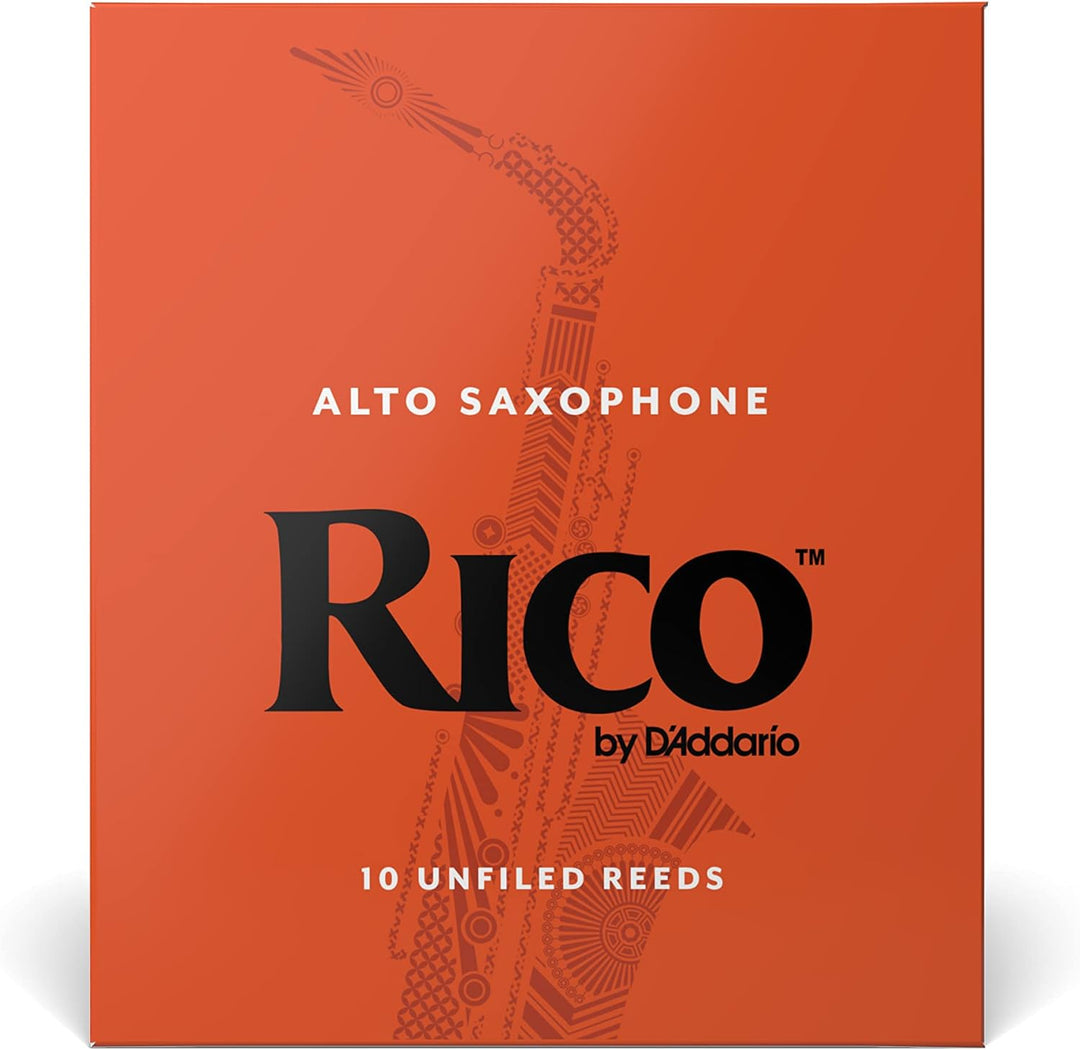 Rico by D'Addario Saxophon Blätter | Hochpräzise gefertigt | Alt Saxophon Blätter 2,5 Stärke | 10er-