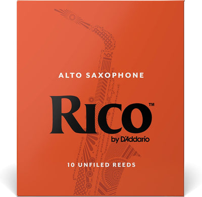 Rico by D'Addario Saxophon Blätter | Hochpräzise gefertigt | Alt Saxophon Blätter 3,5 Stärke | 10er-