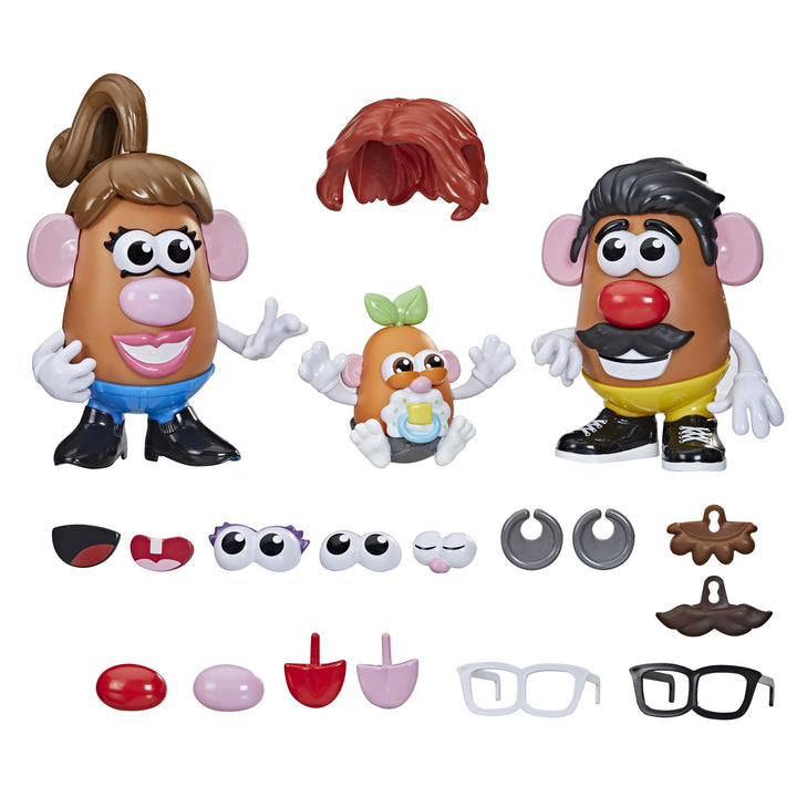 HASBRO My Little Pony Potato Head Familie, Spielzeug für Kinder ab 2 Jahren, mit 45 Teilen für eine