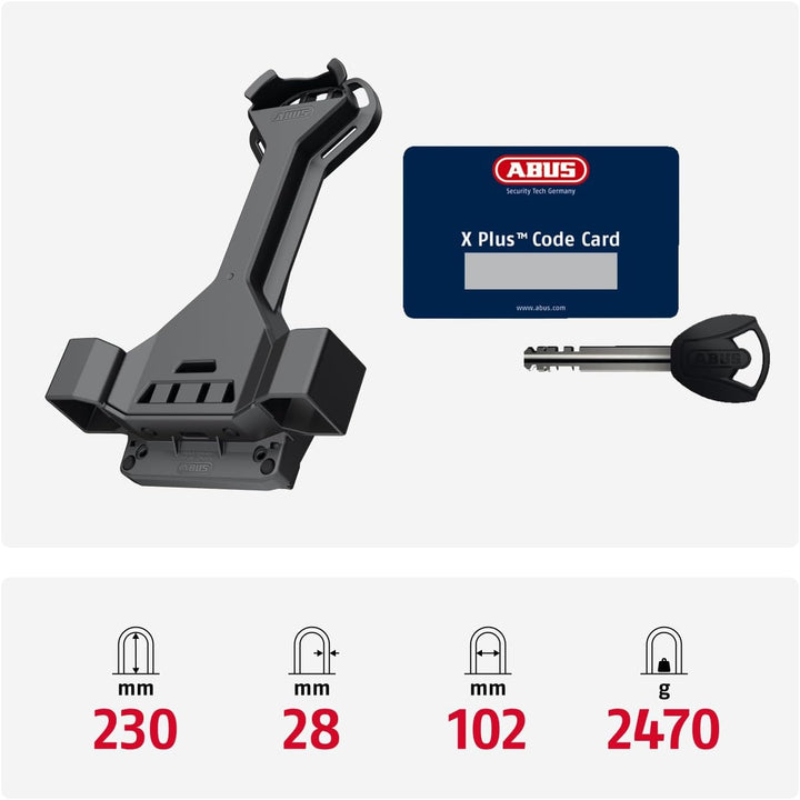 ABUS Bügelschloss Granit Super Extreme 2500/165HB230 - gegen Sägeangriffe mit Winkelschleifern spezi