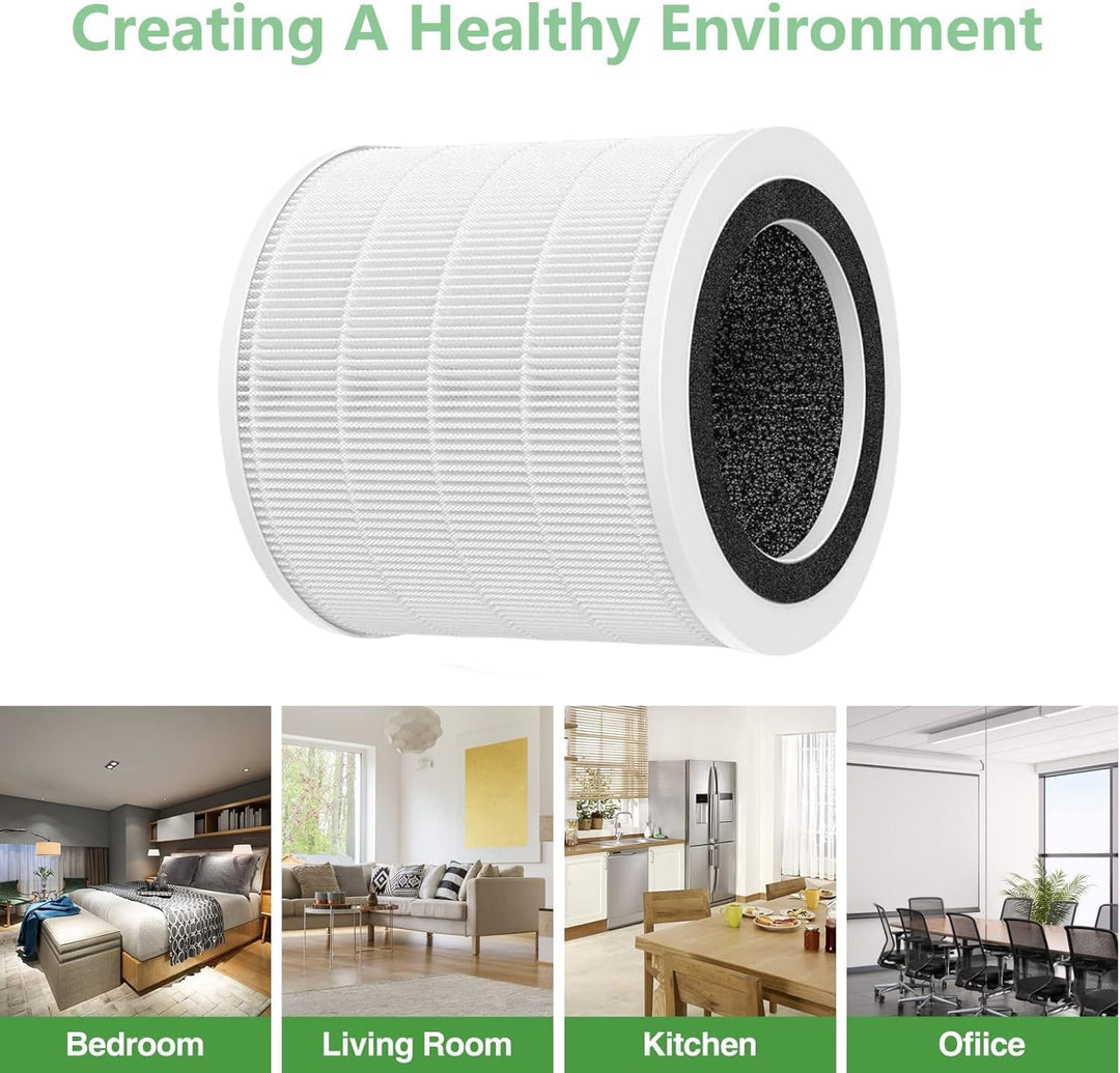 H7127 Ersatzfilter Kompatibel mit GoveeLife H7127 Mini Luftreiniger 3-in-1 H13 Ersatz HEPA Filter mi