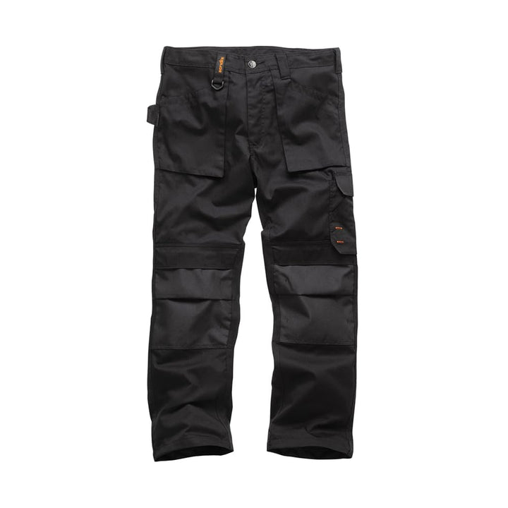 Scruffs Herren Arbeiter Hose, Schwarz Arbeitshose 42W / 30L Schwarz (Black 001), 42W / 30L Schwarz (