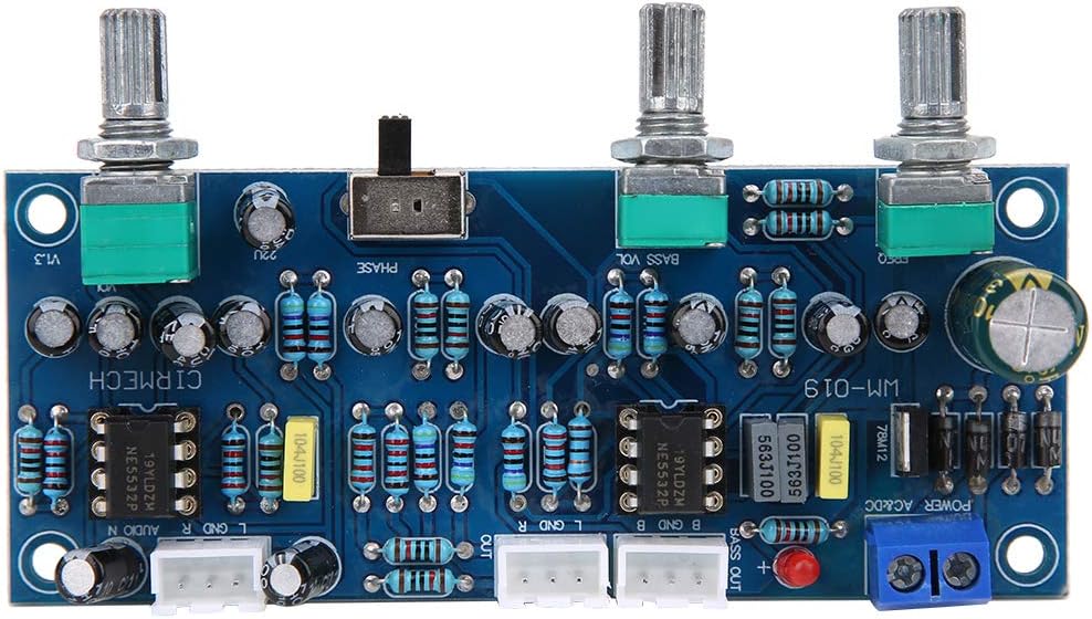 Tiefpassfilter-Vorverstärkerplatine, Vorverstärkerplatine 2.1-Kanal-Tiefpassfilter-Subwoofer-Tonplat