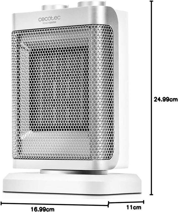 Cecotec Keramikheizung Ready Warm 6100 Ceramic Rotate. 1500 W, Keramisches Heizgerät mit Oszillation