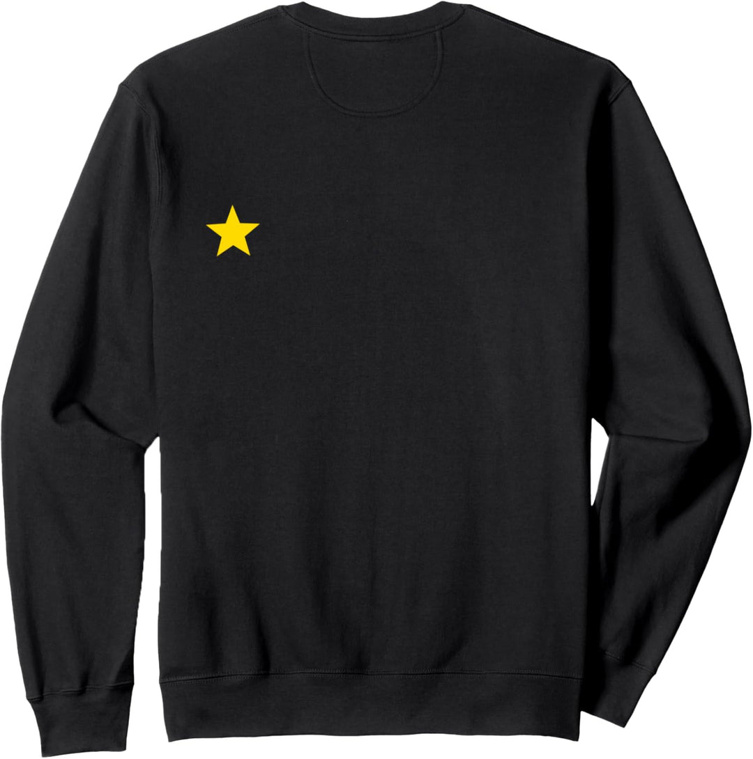 EU Sterne Flagge Fehlender Stern Backprint Rücken Back Front Sweatshirt
