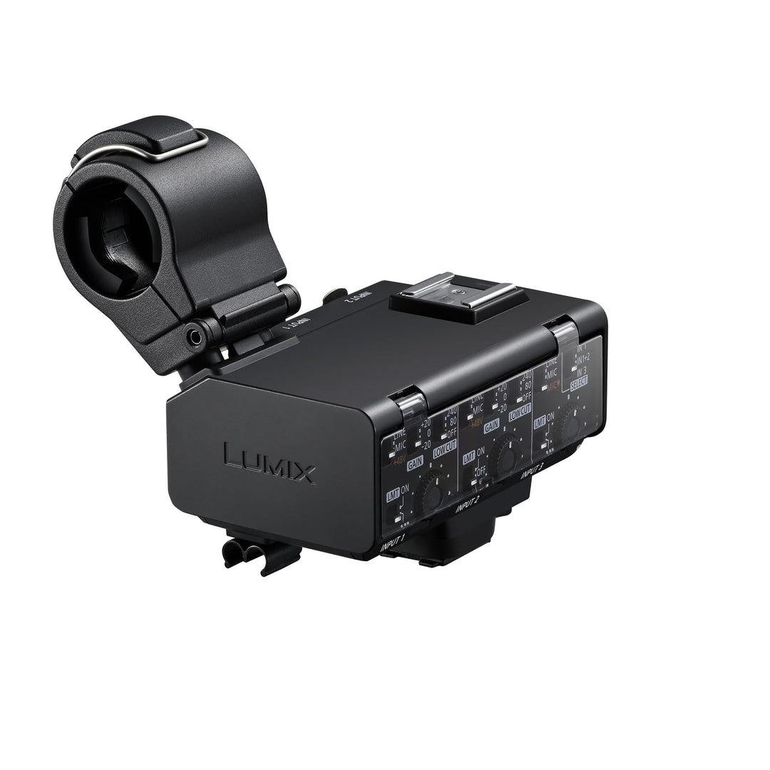 Panasonic Lumix DMW-XLR2 XLR-Mikrofonadapter für die Panasonic Lumix DC-GH7, 32-Bit-Float-Aufnahme,