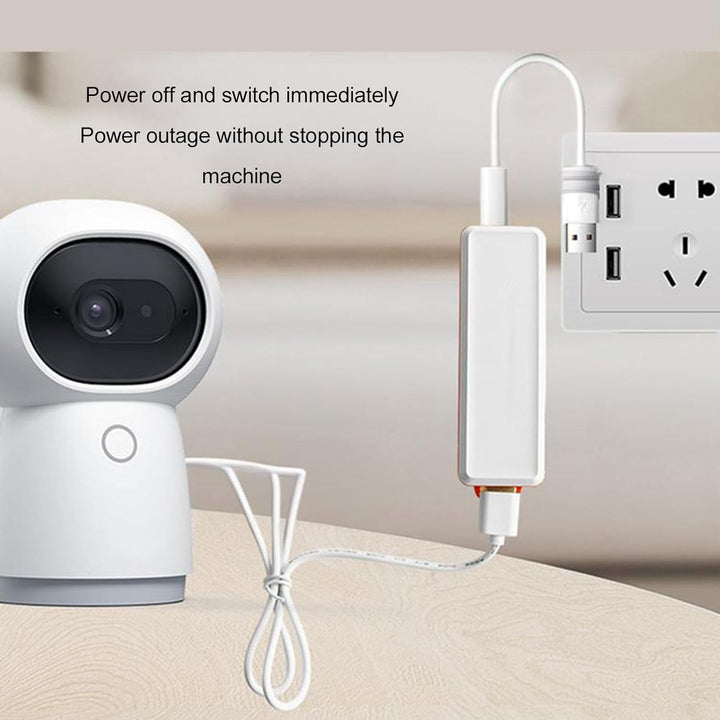 Eujgoov Mini UPS Battery Backup 2600mAh DC5V 2A USB -Eingang DC5V 1.2A USB -Ausgangsausgabe Unterbre