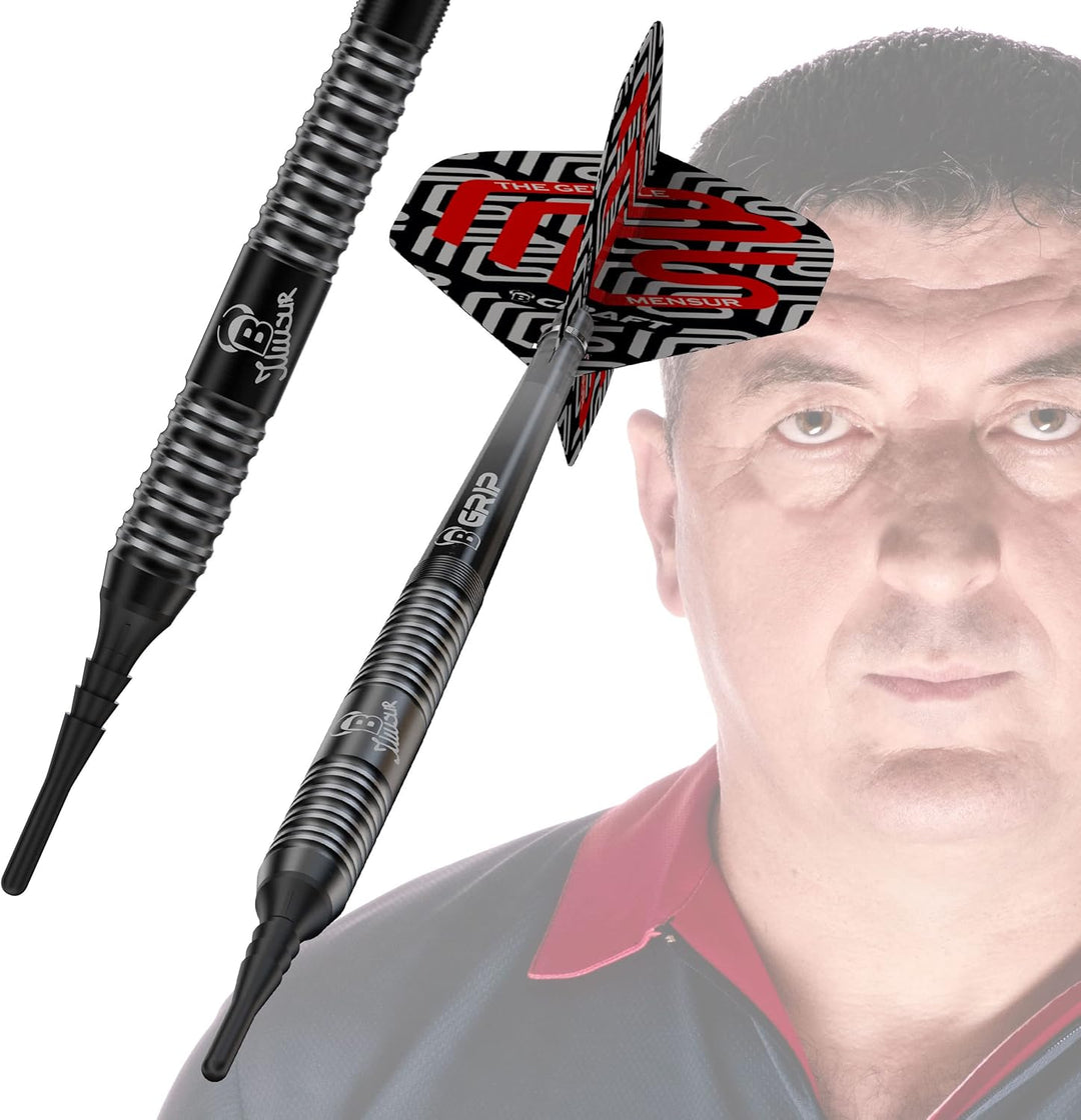 Bull's Mensur Suljovic G3 Dart, 90% Tungsten Soft Dart 18g, Soft Dart 18g
