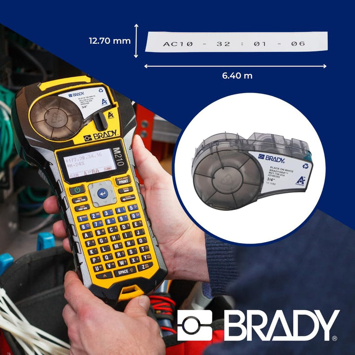 Brady (M21-750-414) BradyGrip bedruckbares Klettband für BMP21-PLUS; BMP21-LAB; BMP21 19.05 mm x 3.0