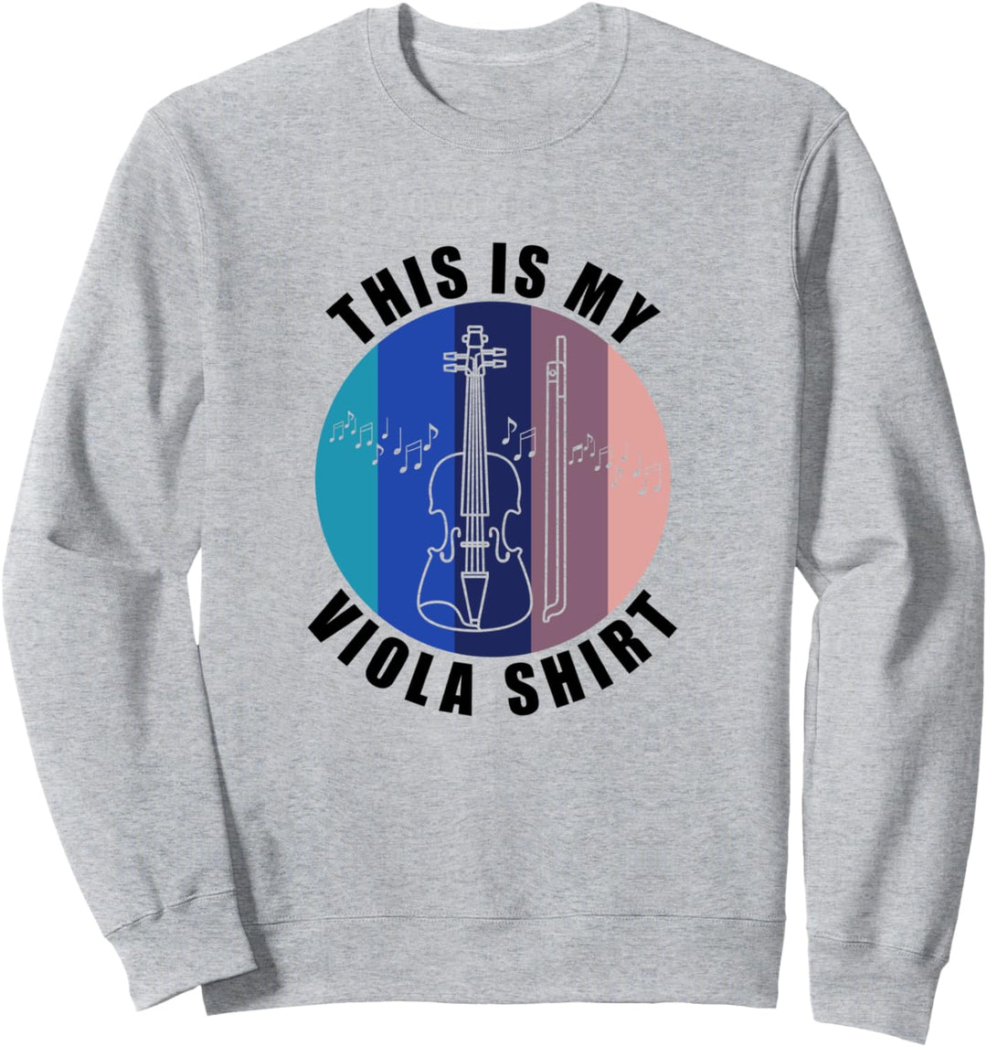 Bratsche Musik Noten Musiker Orchester Bratschist Sweatshirt