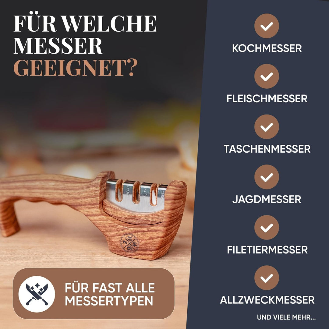 From Mom by FM Messerschärfer [ergonomisch] – Profi-Messerschleifer für scharfe Messer | Knife Sharp