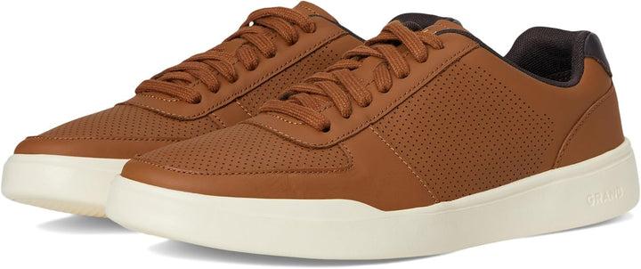 Cole Haan Grand Crosscourt Modern Perf Sneaker Herren Sneaker 38.5 EU Weit British Tan Leather, 38.5