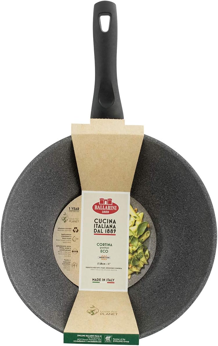 ZWILLING Ballarini Italia Srl -Tradiz Wok Cortinagranitium Eco Induktion 1 Griff 28 cm