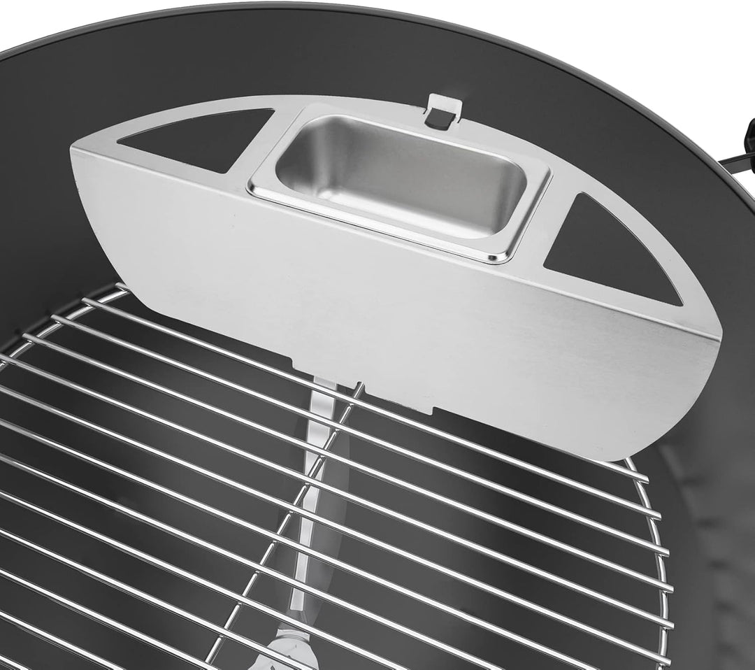 Onlyfire Kugelsmoker für Weber 47cm Kugelgrills, Räucherbox,Räuchern Edelstahl mit Wasserschale, Smo