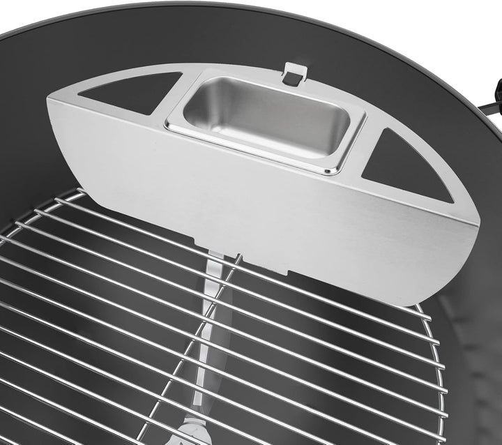 Onlyfire Kugelsmoker für Weber 47cm Kugelgrills, Räucherbox,Räuchern Edelstahl mit Wasserschale, Smo