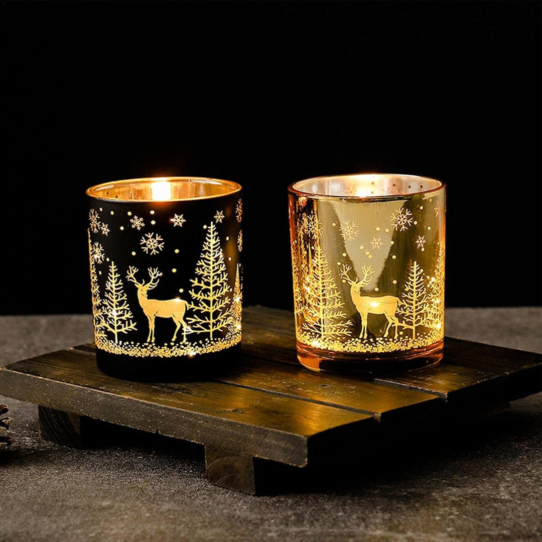 Weihnachten Duftkerzen Geschenk | Weihnachten Rentier Dekor Rauchfreie Kerzen Duft | Romantische Wei