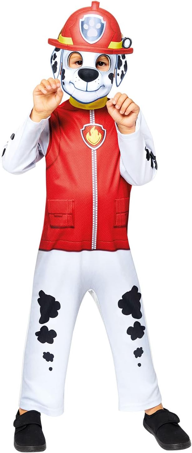(PKT) (9909115) Child Boys Marshall Classic Costume (3-4yr) - Paw Patrol 104 Mehrfarbig, 104 Mehrfar