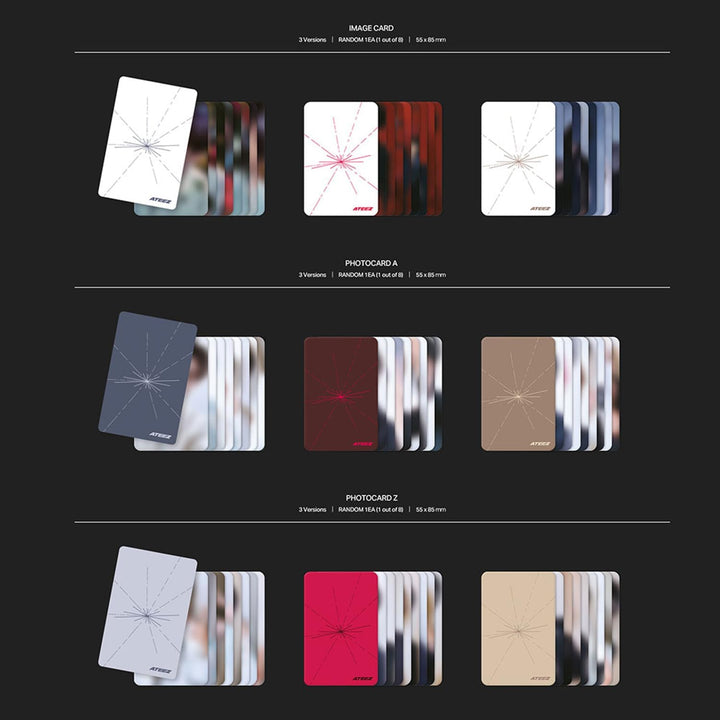 ATEEZ - 11th Mini Album [GOLDEN HOUR : Part.2] (POCAALBUM - TO Ver.) Photo Stand + QR Card + Image C