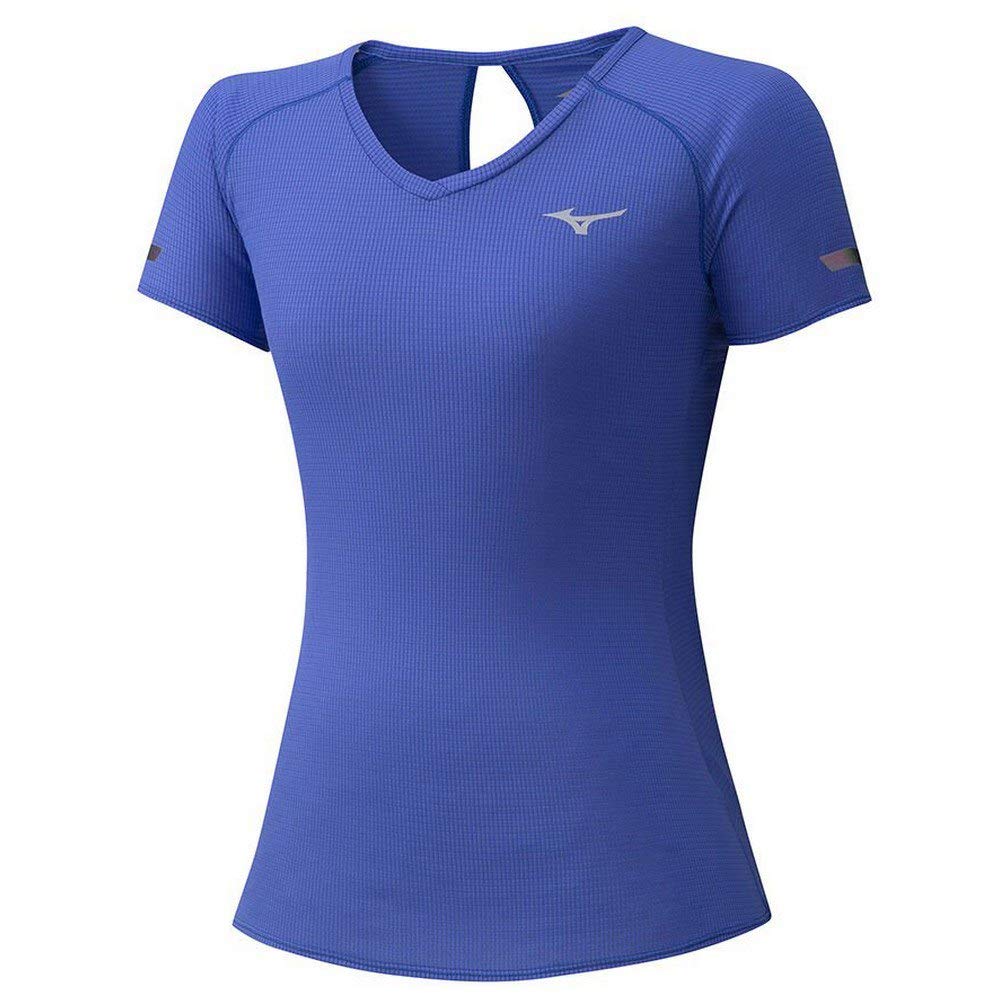 Mizuno Herren Dryaeroflow Tee ärmelloses T-Shirt XS Blau (Dazzling Blue), XS Blau (Dazzling Blue)