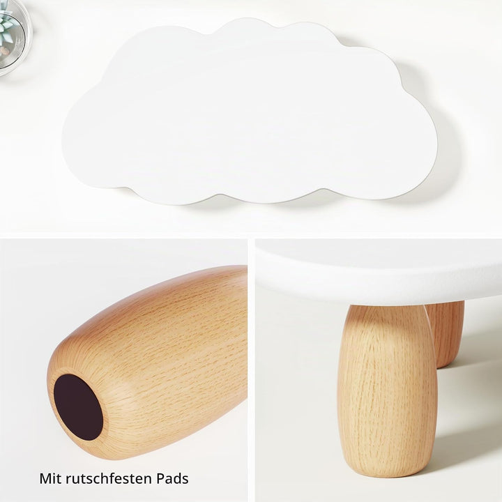 Monitorständer, Wolkenform, stabiles Holz, Computer-Monitor-Ständer, Mehrzweck-Ständer, Desktop-Orga