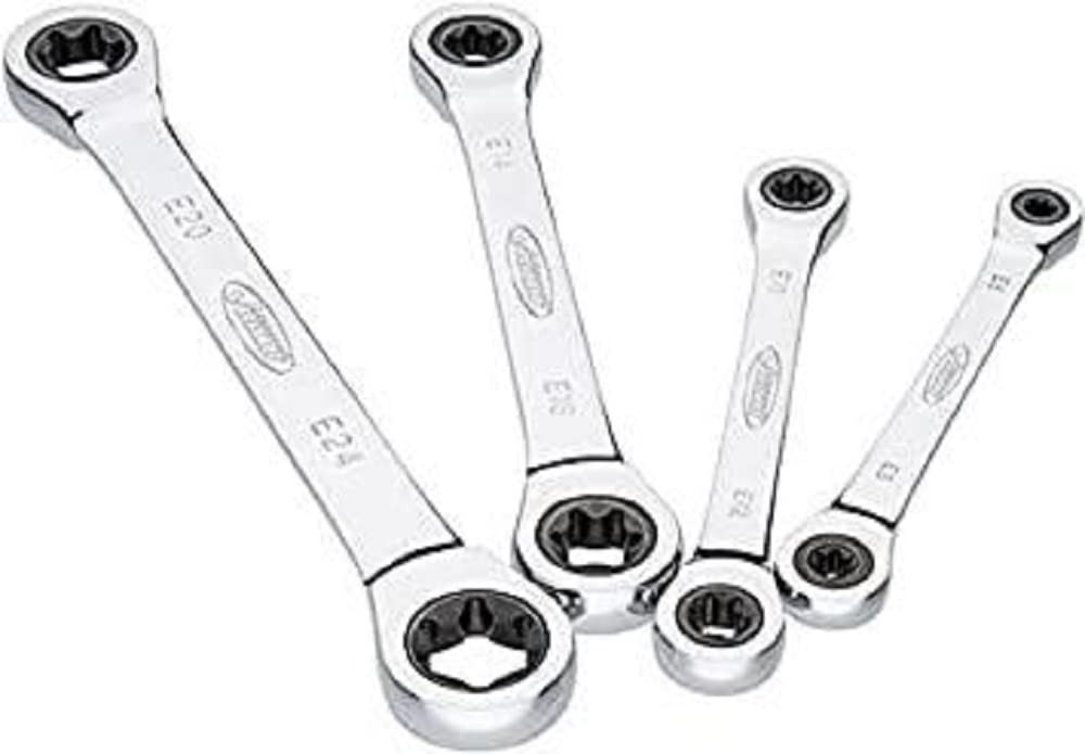 VIGOR Doppel Ratschen-Ringschlüssel V6611/4 ∙ E-Profil ∙ E6 – E24