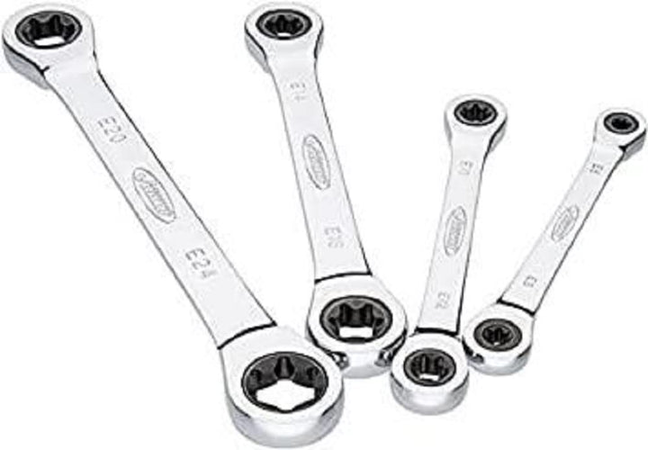 VIGOR Doppel Ratschen-Ringschlüssel V6611/4 ∙ E-Profil ∙ E6 – E24
