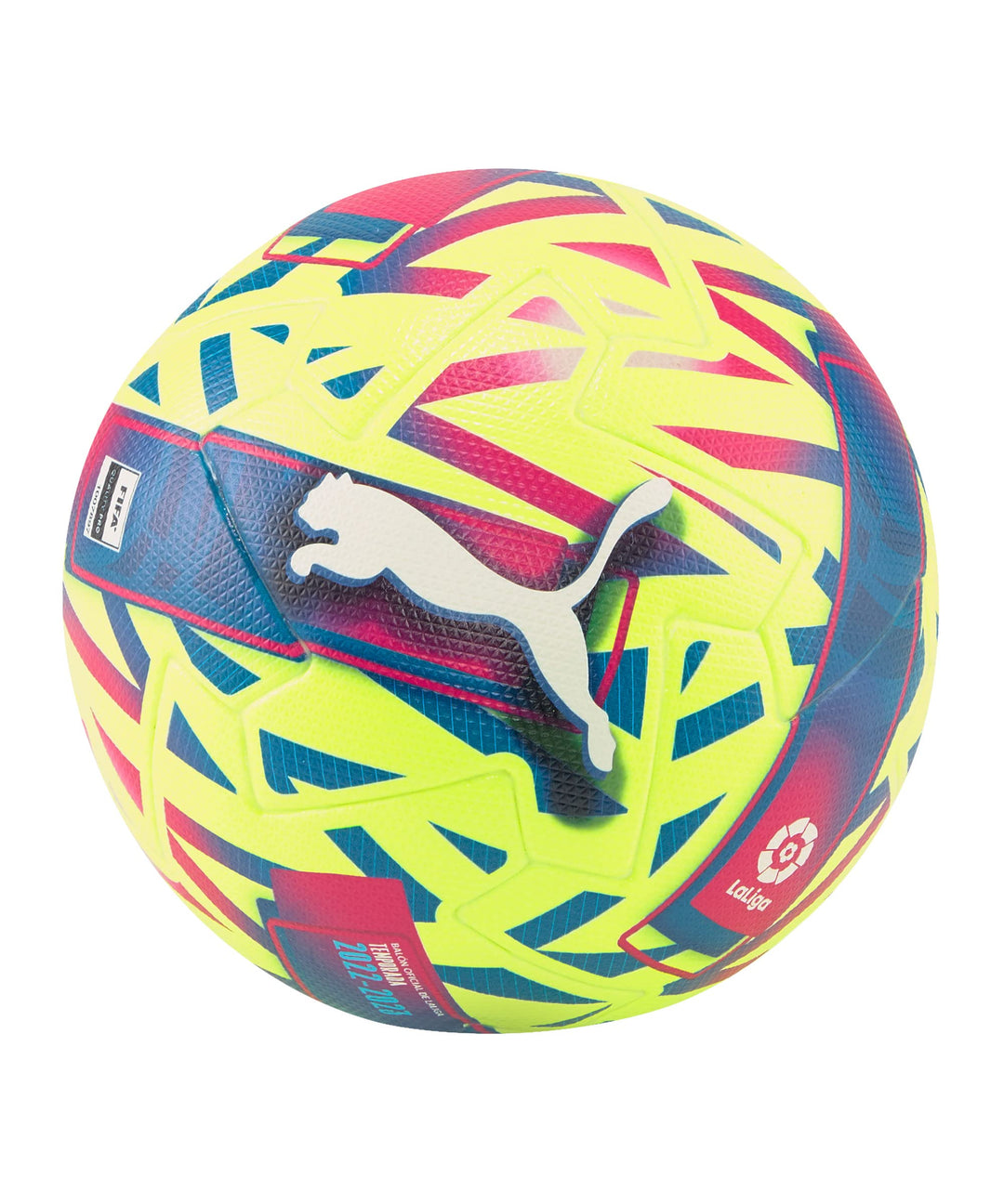 PUMA Orbita Laliga 1 (FIFA Quality Pro) Wp Matchbälle 5 Lemon Tonic-Rote Beete Lila-Blau Atoll, 5 Le
