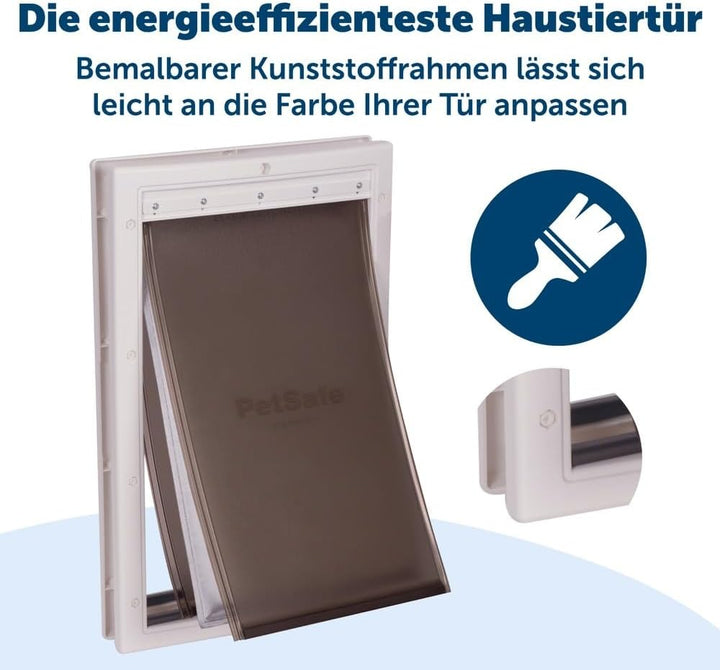 PetSafe Haustierklappe für extremes Wetter, Isolierend und Energieeffizient, Für Haustiere bis zu 5