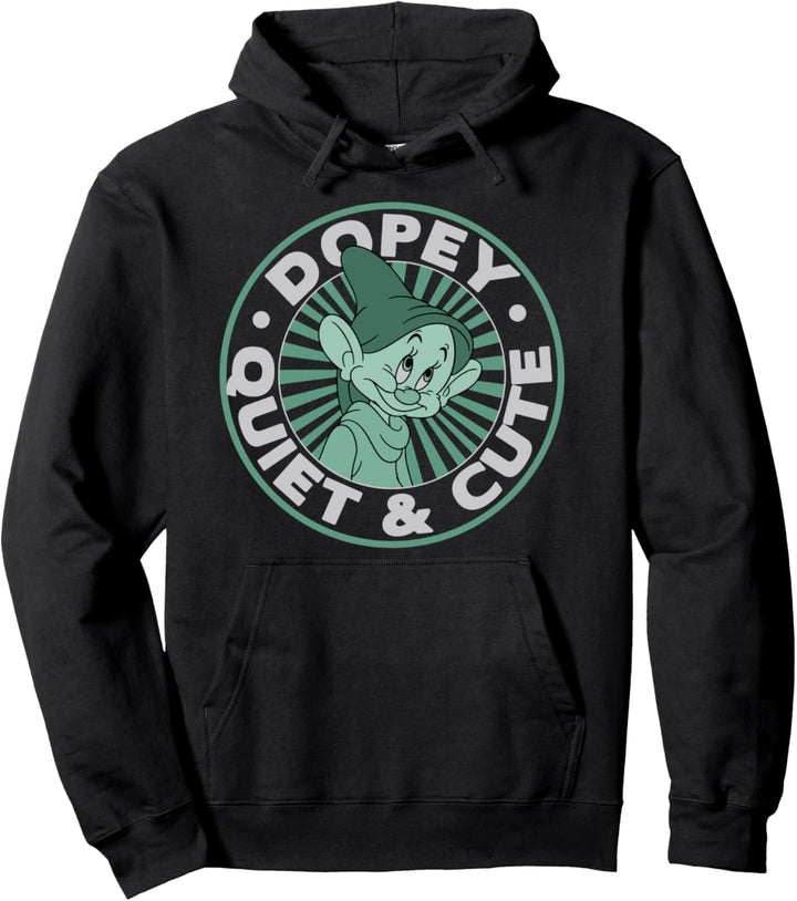 Disney Snow White Dopey Quiet And Cute Circle Portrait Pullover Hoodie