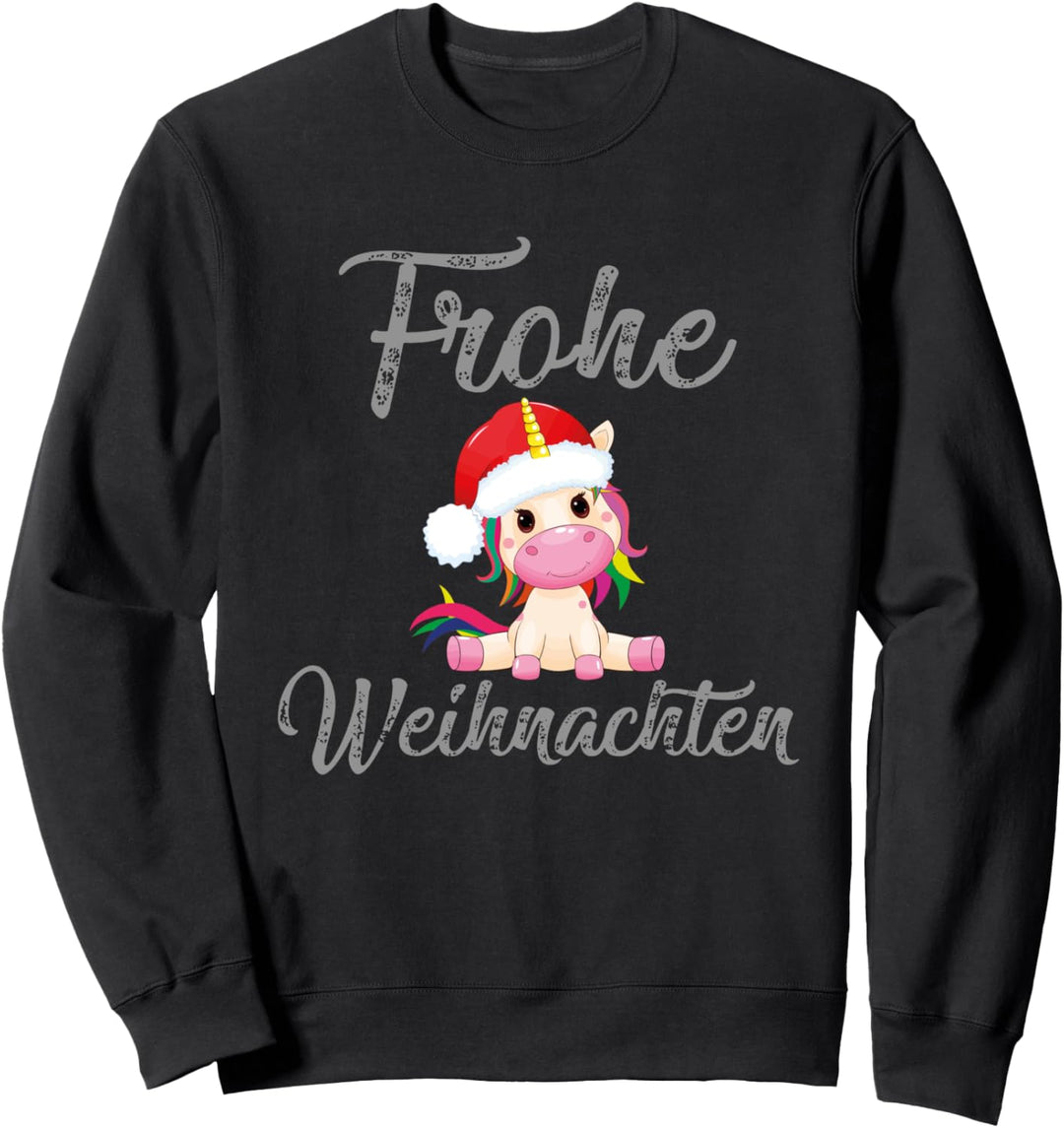 Partnerlook Weihnachtsoutfit Weihnachtsgeschenk Einhorn Sweatshirt