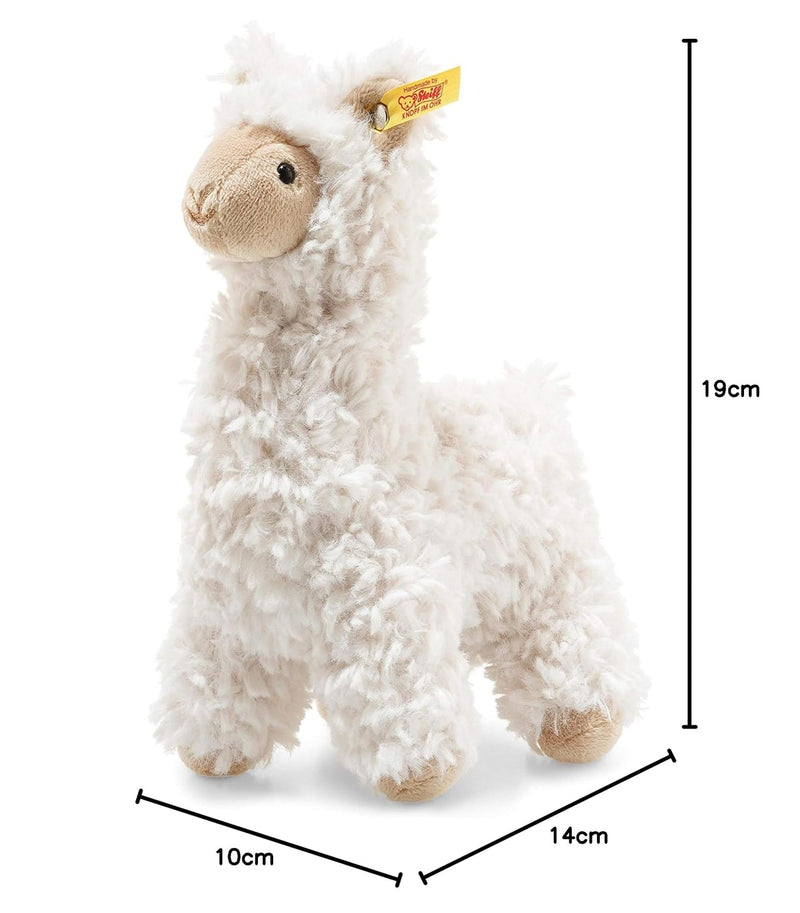 Steiff 69444 Original Plüschtier Lama Soft Cuddly Friends Leandro, Kuscheltier ca. 14 cm, Markenplüs
