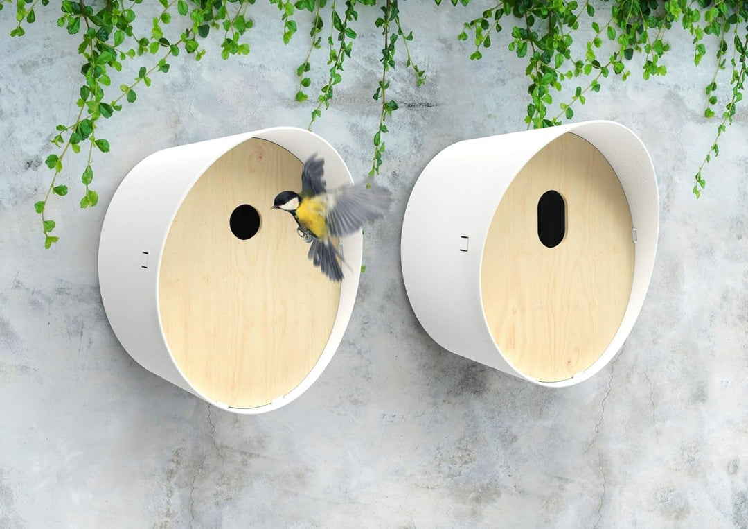 Capi Europe - Vogelhaus rund - 23x19x24 - Anthrazit - CAPI Biodiversity Oval - AOBIA001 Anthrazit Ov