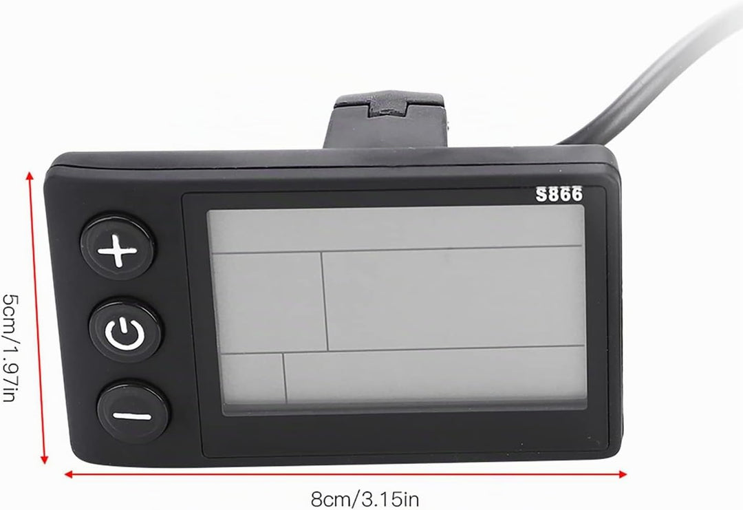 Eddwiin Bicycle Motor Controller 24V36V Wasserdichtes LCD Display Scooter Brushless Controller Kit f
