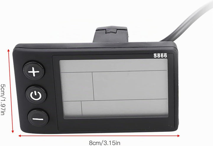 Eddwiin Bicycle Motor Controller 24V36V Wasserdichtes LCD Display Scooter Brushless Controller Kit f