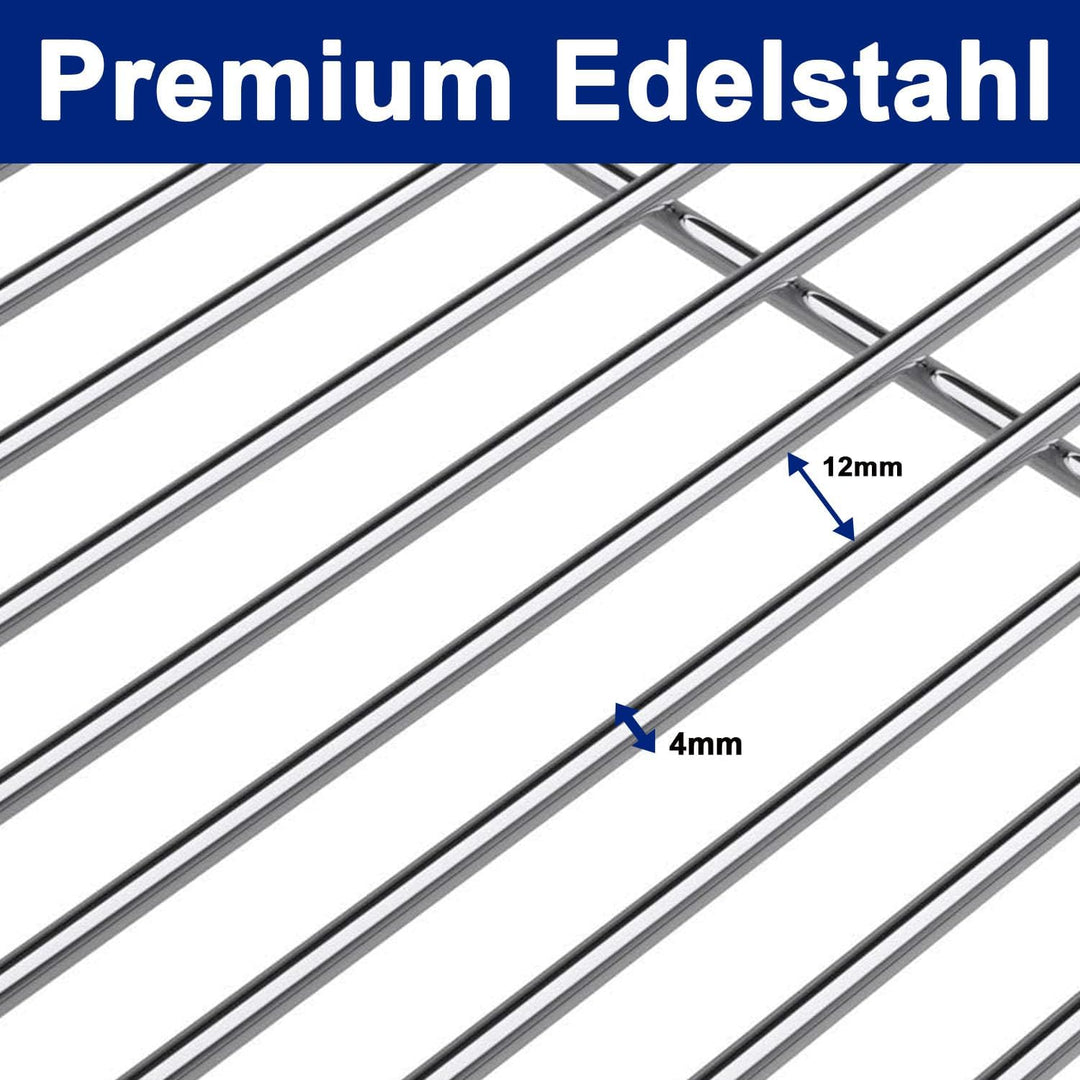 GriHero Grillrost Edelstahl Rund für Schwenkgrill, Ø 60 cm Grillgitter mit 3 Aufhängungsbohrungen fü