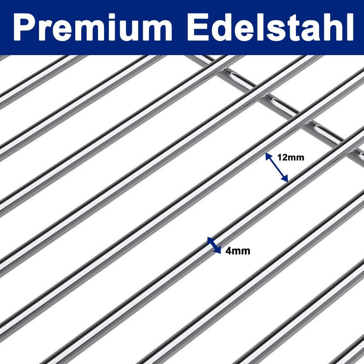 GriHero Grillrost Edelstahl Rund für Schwenkgrill, Ø 70 cm Grillgitter mit 3 Aufhängungsbohrungen fü