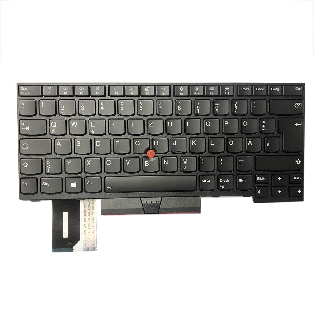 Gintai Ersatztaste Tastatur Deutsch Keyboard QWERTZ Backlit für Lenovo Thinkpad L380 L390 E480 L480