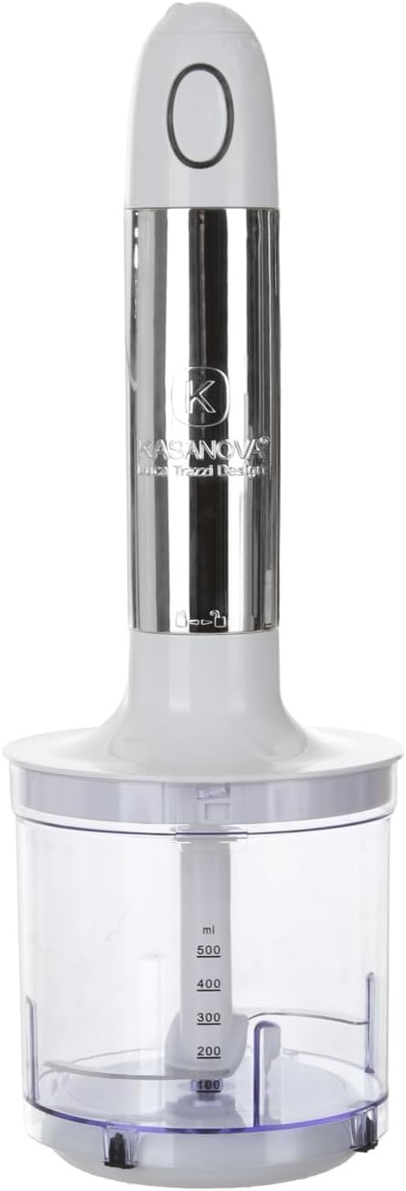 Kasanova 1 TAUCHMISCHER-SET W400 TRAZZI WEISS CHROM, ABS-Kunststoff Edelstahl 18/10 Polypropylen Ele