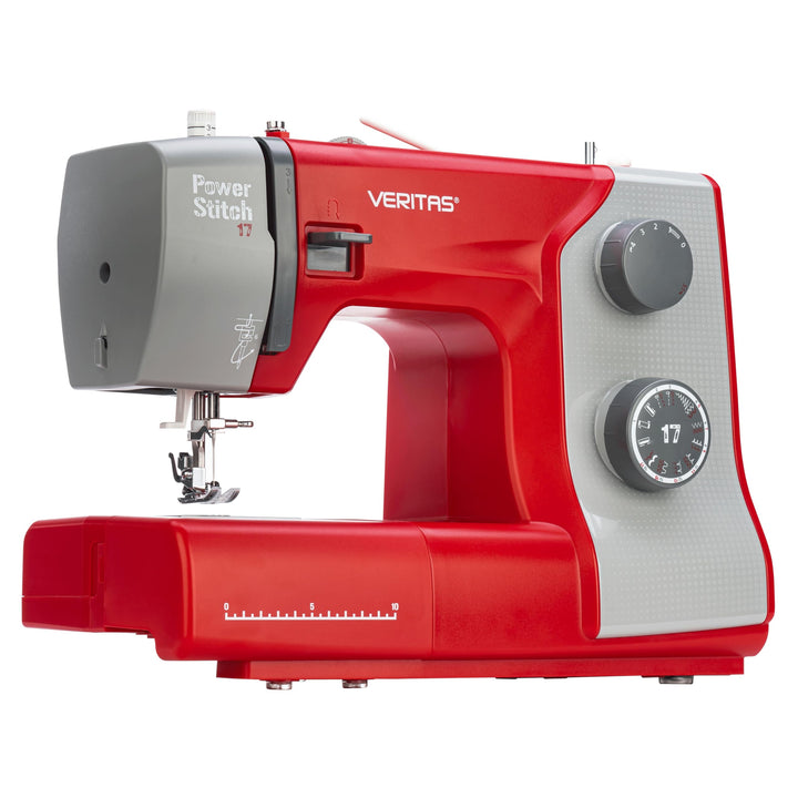 VERITAS Nähmaschine Power Stitch 17 I Mechanische Nähmaschine I 17 Stichprogramme I Auto-Fadenspannu