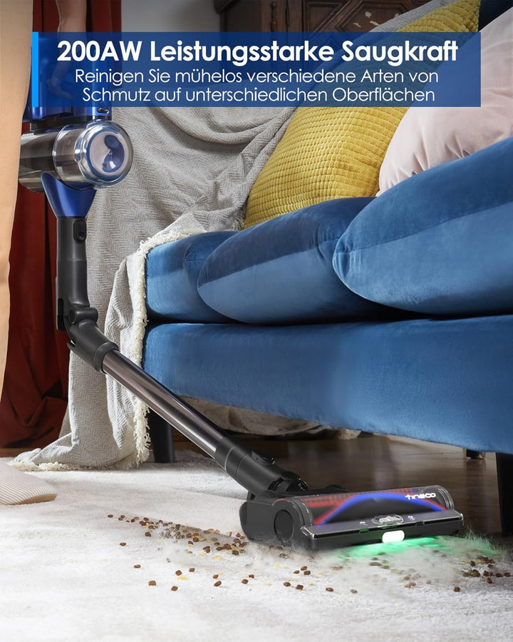 Tineco Pure ONE S50 Pro Akku Staubsauger, 200AW Starke Saugleistung, iLoop Sense, Faltbarer Rohr, bi