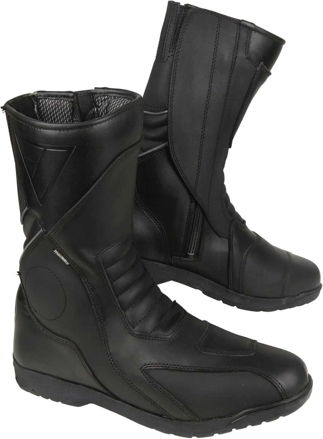 Modeka Stiefel Assen Evo schwarz Leder Hipora 3M wasserdicht CE Verstärkungen 37 EU, 37 EU