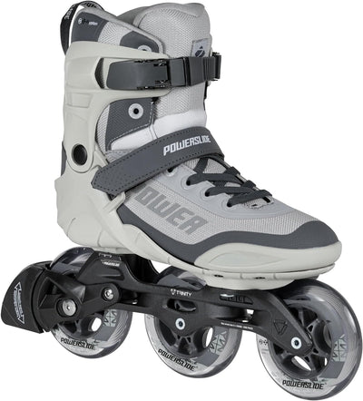 Powerslide Inline Skates Phuzion Krypton Grey 100, Unisex für Herren und Damen in Grau, 100mm/83A Ro