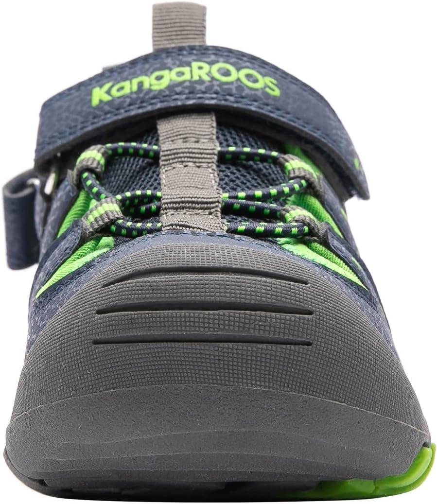 KangaROOS Jungen K-Trek Sandale 29 EU Dk Navy Lime, 29 EU Dk Navy Lime
